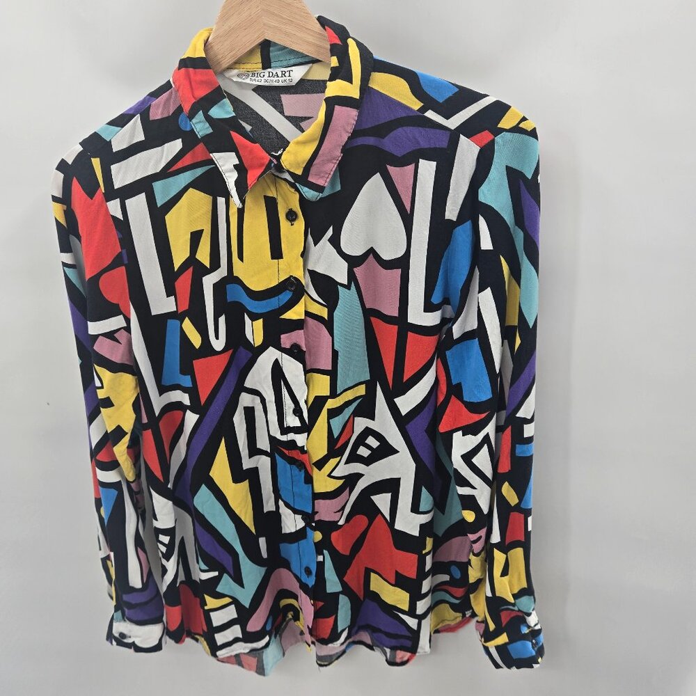 Big Dart Art to Wear Women's Blouse Size EUR 42 DC/H40 UK12